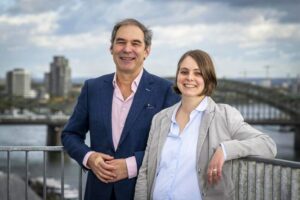 Kanzlerin Dr. Caroline Krüger und Rektor Prof. Mathias Antlfinger - © Dörthe Boxberg | KHM Kanzlerin Dr. Caroline Krüger und Rektor Prof. Mathias Antlfinger - © Dörthe Boxberg | KHM