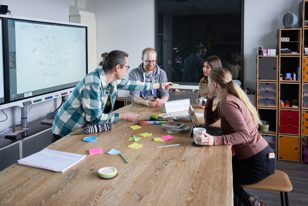 Beispiel Gruppenarbeit am Hochtisch