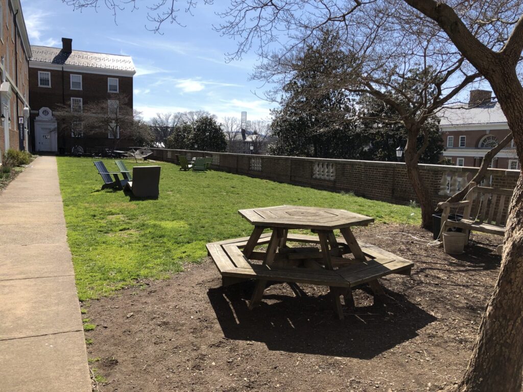 Beispiel Arbeitsplätze auf Grassfläche