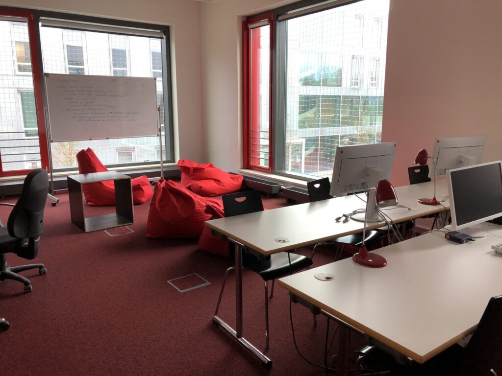 Beispiel Sitzsäcke in Arbeitsraum